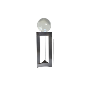 Elegant Collections Silver Glass Decorative Sphere – Large