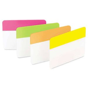 Post-It Durable Filing Tabs 24pcs (Pink, Green, Lime Green, Yellow)