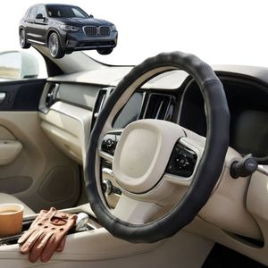 Australian Goose Steering Wheel Cover for BMW X3 2018 - 2024 (G01) Circle Black