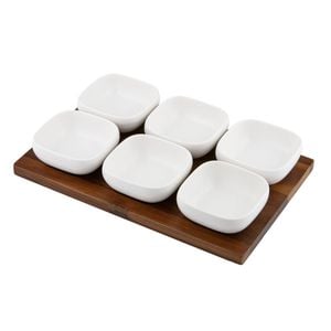 Ladelle Essentials 7 Piece Bowl & Tray Set