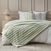 Dreamaker Linea Faux Fur Throw Olive 180x200cm