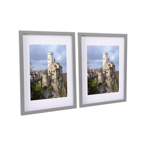 Nicola Spring Photo Frames with White A4 Mount - A3 (12" x 17") - Pack of 2