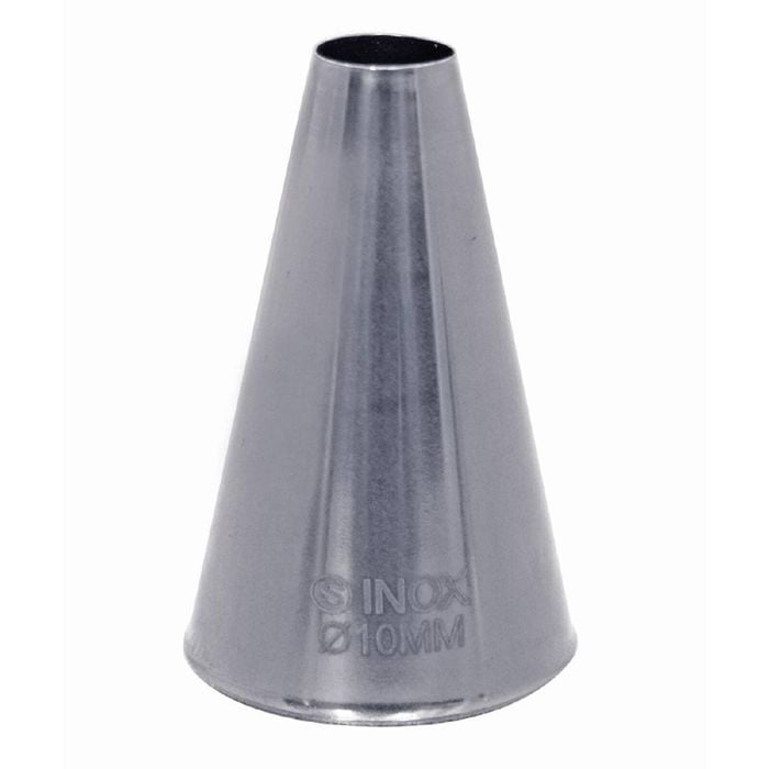 Schneider Plain Nozzle Stainless Steel 10mm Piping Tip Cake Decorating Pastry Baking Tool