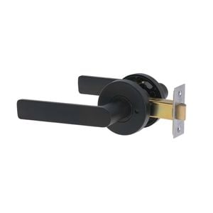 Lockwood Nero Matt Black Velocity L3 Privacy Lever Set