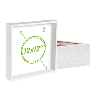 Nicola Spring 5 Piece Box Photo Frame Set - 12 X 12 Square Acrylic Frame