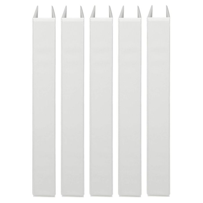 5x Marbig Pp Clearview 3 D-ring 25mm A4 Insert Binder File Paper Organiser White
