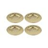 4PK Spencer Hammered 13cm Metallic Coaster Set - Gold