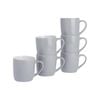 Argon Tableware Tea Coffee Ceramic Contemporary Coloured Mugs - 340ml - Pack Of 6