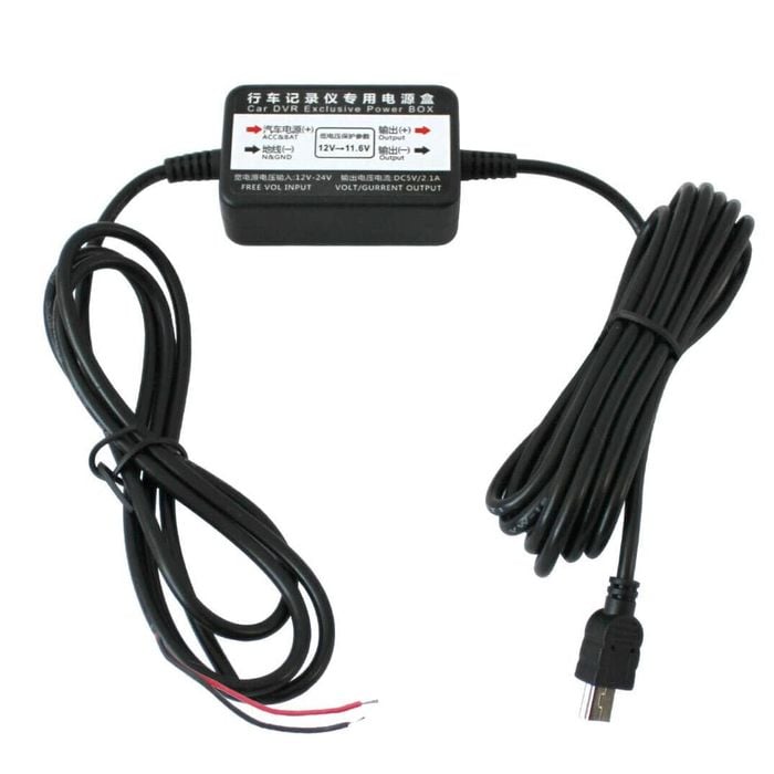 Elinz Hard Wire Kit Cable Charger for Car Dash Cam Parking Power Battery Drain Protected