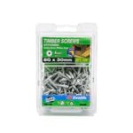 Zenith 8G x 30mm Galvanised Button Head Stitching Timber Screws - 100 Pack