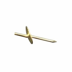 Everhang 8kg Brass Plated Picture Hanging Simplicity Hook - 25 Pack