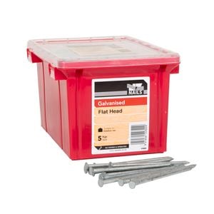 NZ Nails 150 x 6mm 5kg Flat Head Galvanised Nails