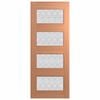 Hume 2040 x 820 x 40mm Entrance Door SPM Savoy Rice Paper Glass XS24