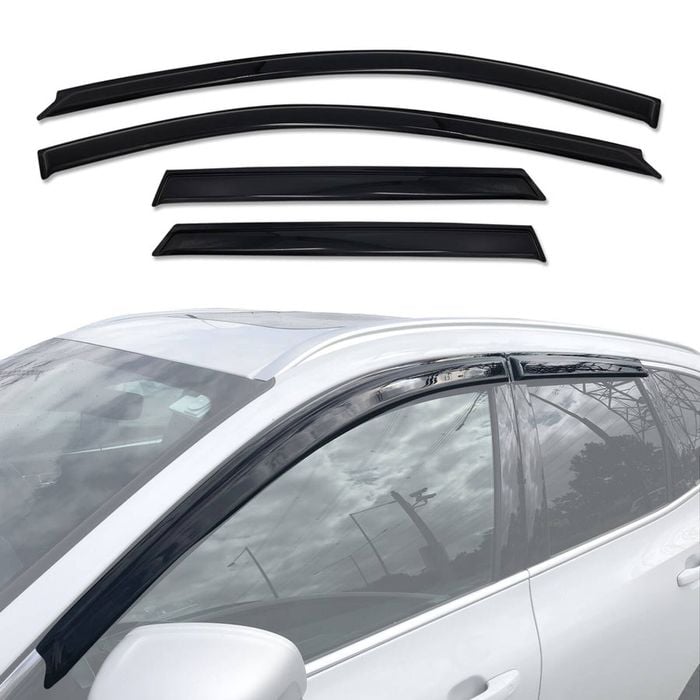 AUSGO Luxury Weather Shields for Volvo XC60 2017-Onwards Weathershields Window Visors Wind Deflectors
