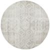 The Rug Connection Ama 351 Silver 150x150cm - Small Round Transitional Pet Friendly Indoor Rug