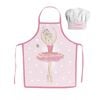 Sweet Home Ballerina Kids Apron And Chef's Hat Set