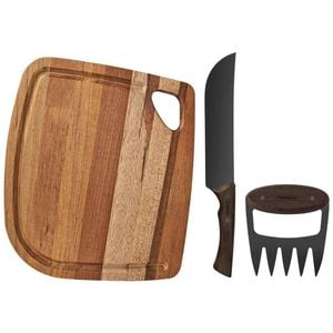 Tramontina Churrasco 3 Piece BBQ Set Black