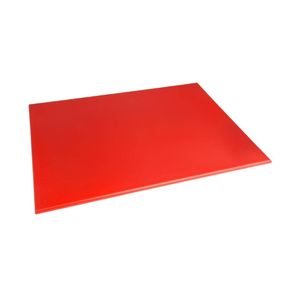 Hygiplas Chopping Board High Density Red 600x450x12mm Commercial Kitchen Cutting Board