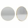 Forme 800mm Brushed Gold Round Framed Mirror