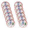 12PK Porto Porcelain Night Before Christmas Dinner Plate 20cm Village