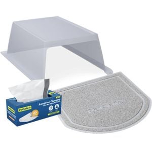 PetSafe ScoopFree Clumping Self-Cleaning Litter Box Hood and Accessory Bundle