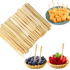 3600x Bamboo Mini Cocktail Forks Disposable Wooden Picks for Finger Food 9cm Long