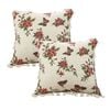 SOGA 2 Pack Creamy White Vintage Butterfly Tassel Throw Pillow 45cm