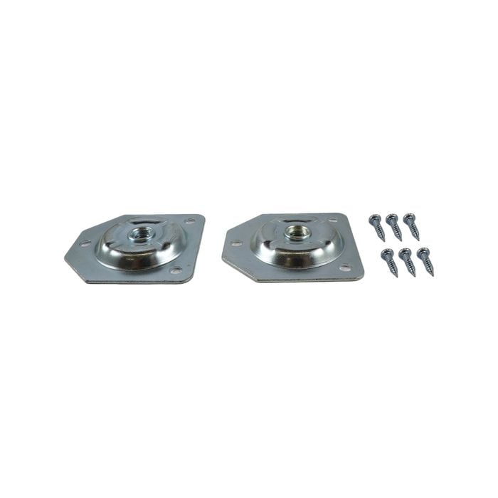 Adoored 5/16" Vertical Leg Plate - 2 Pack