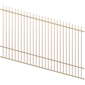 ProtectorAl 1201 - 2400 x 1500mm Primrose Raked Up to 15º Picket Top Pool Fence Panel
