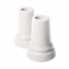 Crutch Tips 17mm Ferrules - Durable Walking Stick & Crutch Tips For Safe Support - Grey