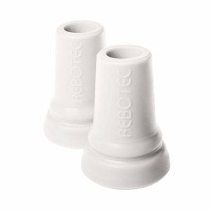 Crutch Tips 17mm Ferrules - Durable Walking Stick & Crutch Tips For Safe Support - Grey