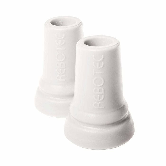 Crutch Tips 17mm Ferrules - Durable Walking Stick & Crutch Tips For Safe Support - Grey