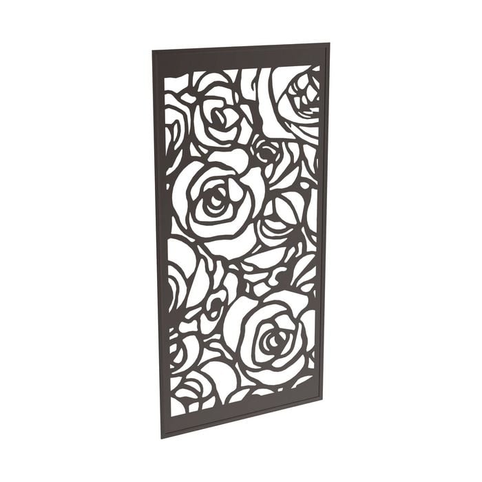 ProtectorAl 300-940 x 941-1840mm Black Roses Framed Composite Decorative Panel