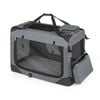 Costway 84cm Collapsible Dog Crate Portable Pet Travel Kennel Cat