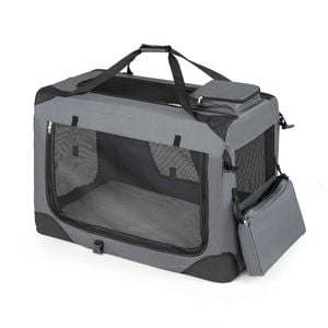 Costway 84cm Collapsible Dog Crate Portable Pet Travel Kennel Cat