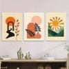 3pcs Boho Style Modern Abstract Print 100% Australian Made 3 x 40x60cm (Metal Print)