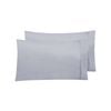 Accessorize Bedroom Collection 48cm x 73 cm Silver Twin Pack Satin Pillowcase