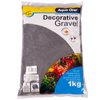 Aqua One Decorative Gravel 1kg Black Silica 1mm (10287)