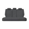 For Mazda BT-50 UR Dual Cab 2015-2020 TRADIES Rear Grey Canvas Car Seat Covers BT50