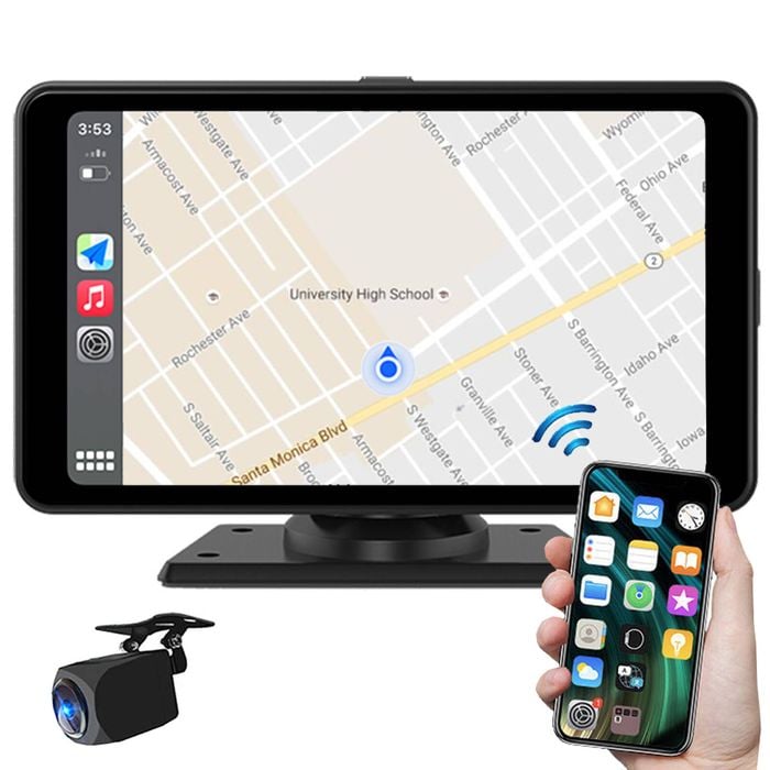 7" FHD Touchscreen Car DVR Recorder Camera with Bluetooth WIFI