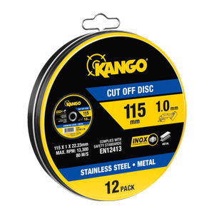 Kango 115mm Metal Cut Off Discs - 12 Pack