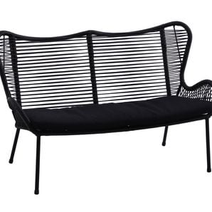 Wicker Butterfly Lounge Black Mimosa