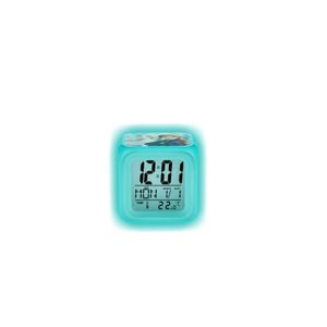 Disney Frozen Glo Clock With Led Colour Changing Backlight, Alarm, Snooze, Calendar & Thermometer