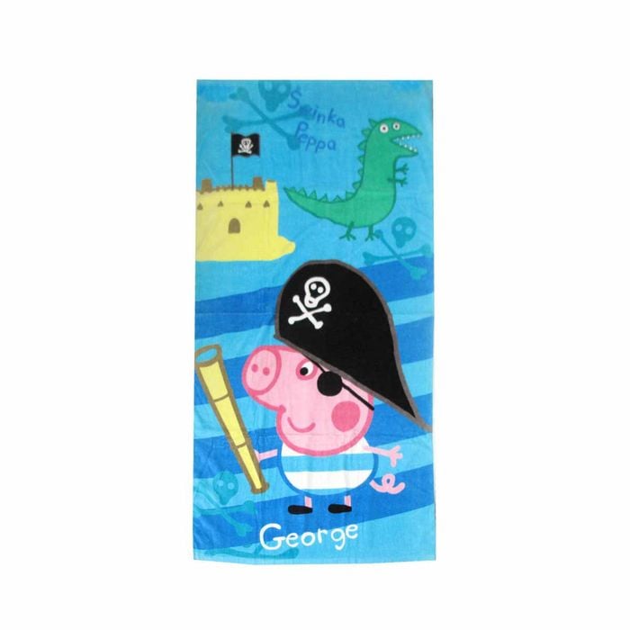 Kids Fun Theme Cotton Beach Towel 70 X 140 Cm Peppa Pig Swanka