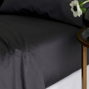Bedding Co. Fitted Sheet 1200TC Egyptian Cotton Charcoal Single