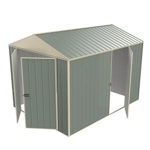 Build-a-Shed 2.3 x 3.0 x 2.3m Gable Single Hinged Side Door Shed - Green