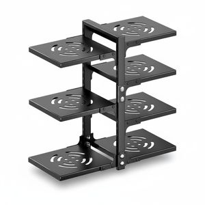 Pot Rack Organizers: 7-Tier Adjustable Heavy Duty Pan Rack