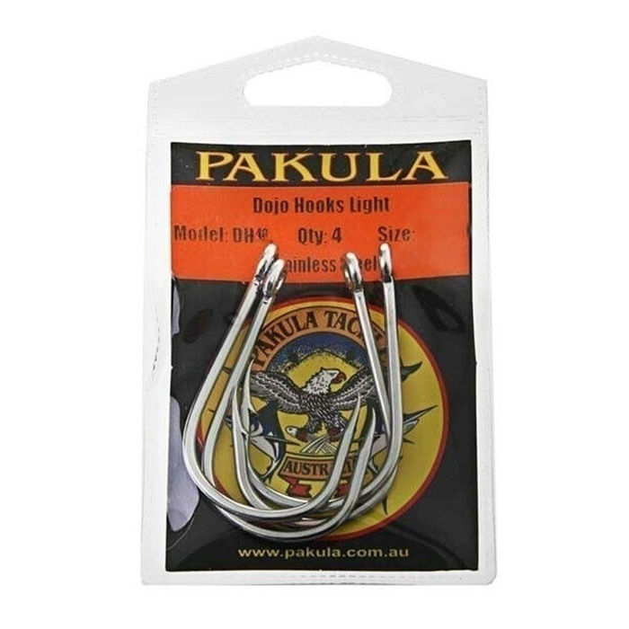 Pakula Dojo Light Gauge Game Fishing Hook 4 Pack 25