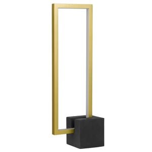Telbix Modric Modern Table Desk Lamp Light Concrete Aluminium Black Gold Anodised