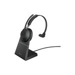Jabra Evolve2 65 MS Mono Bluetooth Headset with Charging Stand